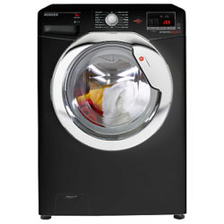 Hoover Dynamic Next with One Touch DXO C68C3 Freestanding Washing Machine, 8kg Load, A+++ Energy Rating, 1600rpm Spin Black